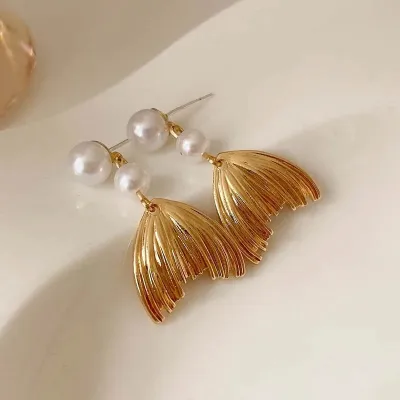 Mermaid Pearl Dangle Earrings